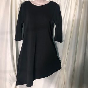 Asymmetrical sweatshirt dress